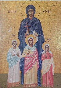 Saints Sophia, faith, Hope and Charity